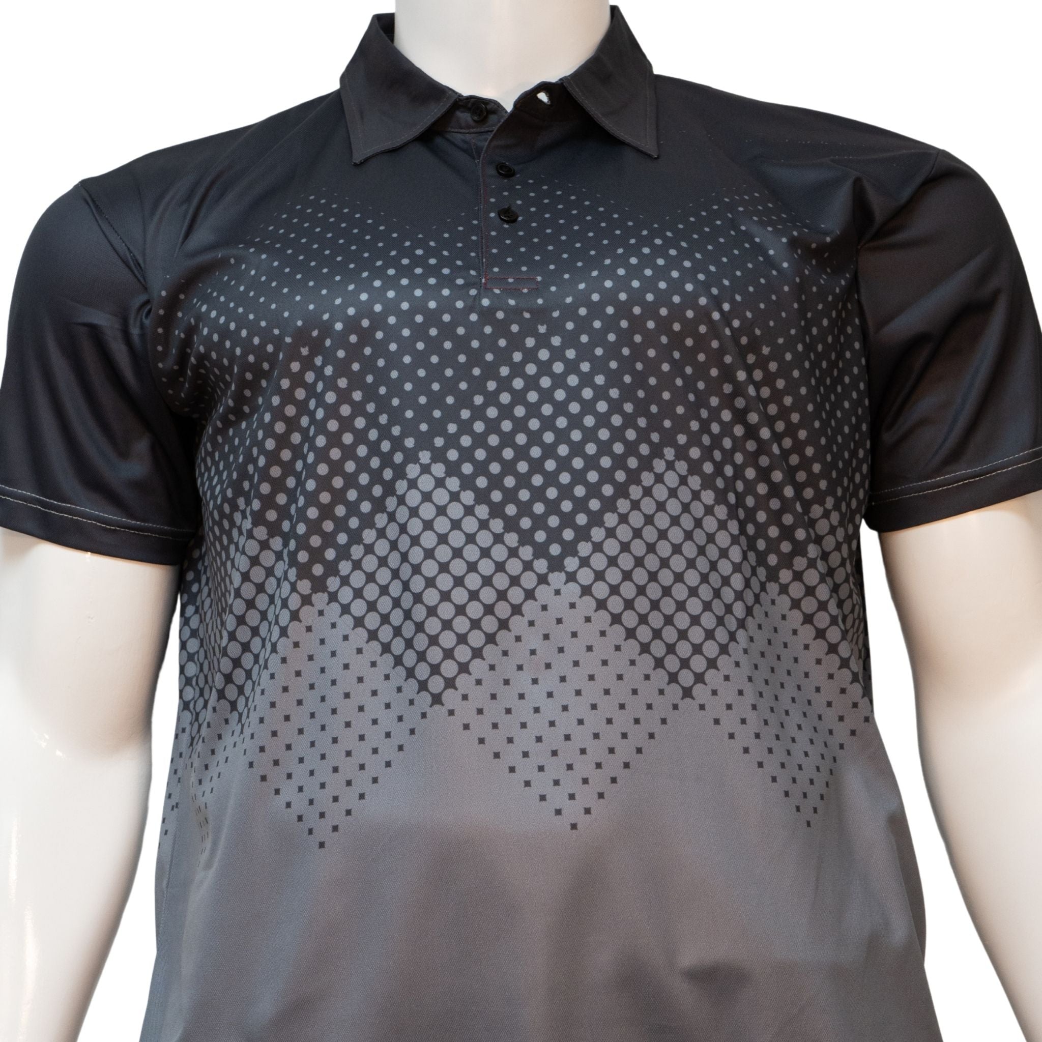 Big & Tall - Dri-Wize™ Pro - Diagonal Dot Polo Shirts