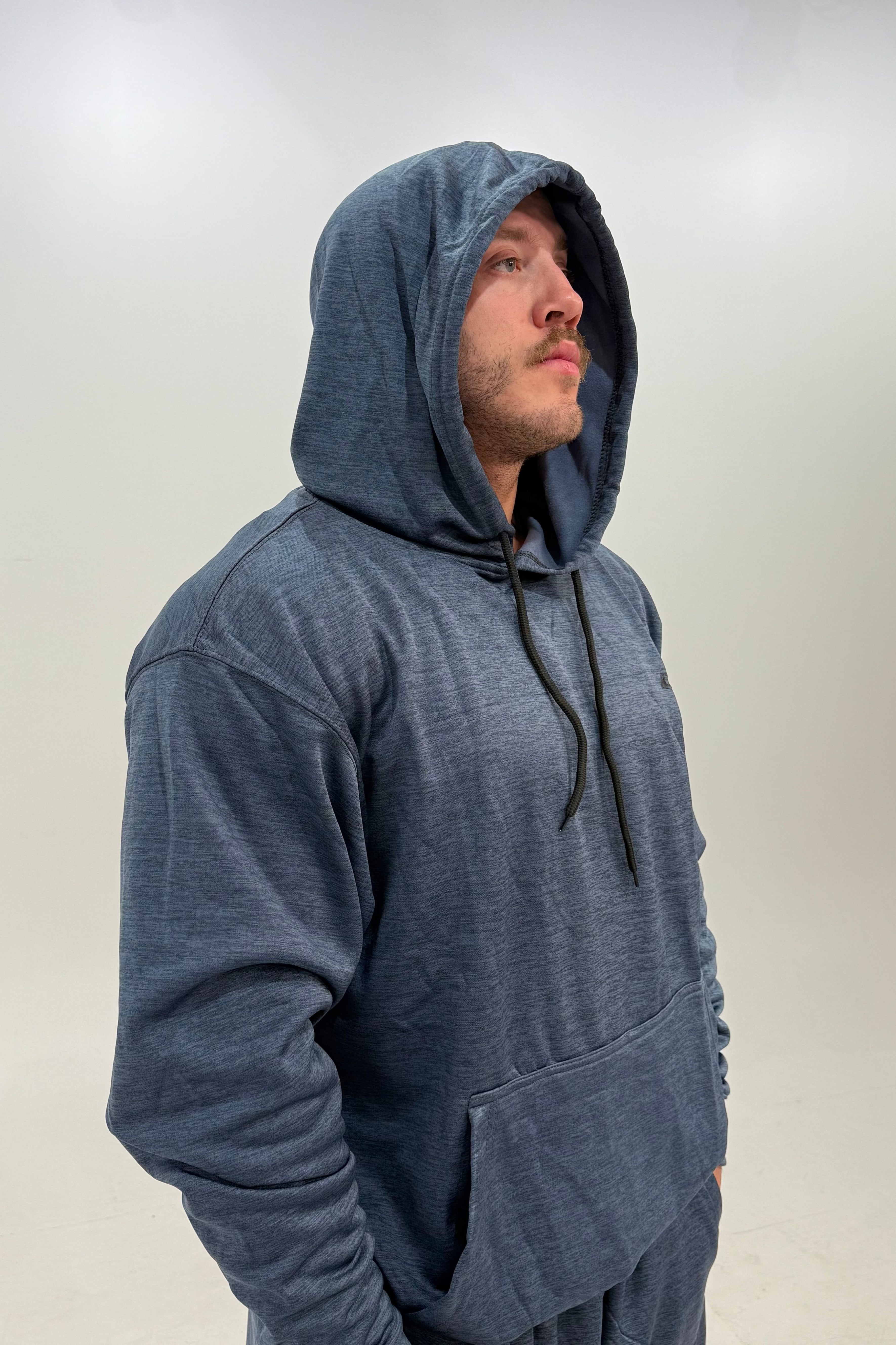 Big & Tall - Polar Plush Fashion Fleece - Pullover Hoodie Gunmetal Dark Grey