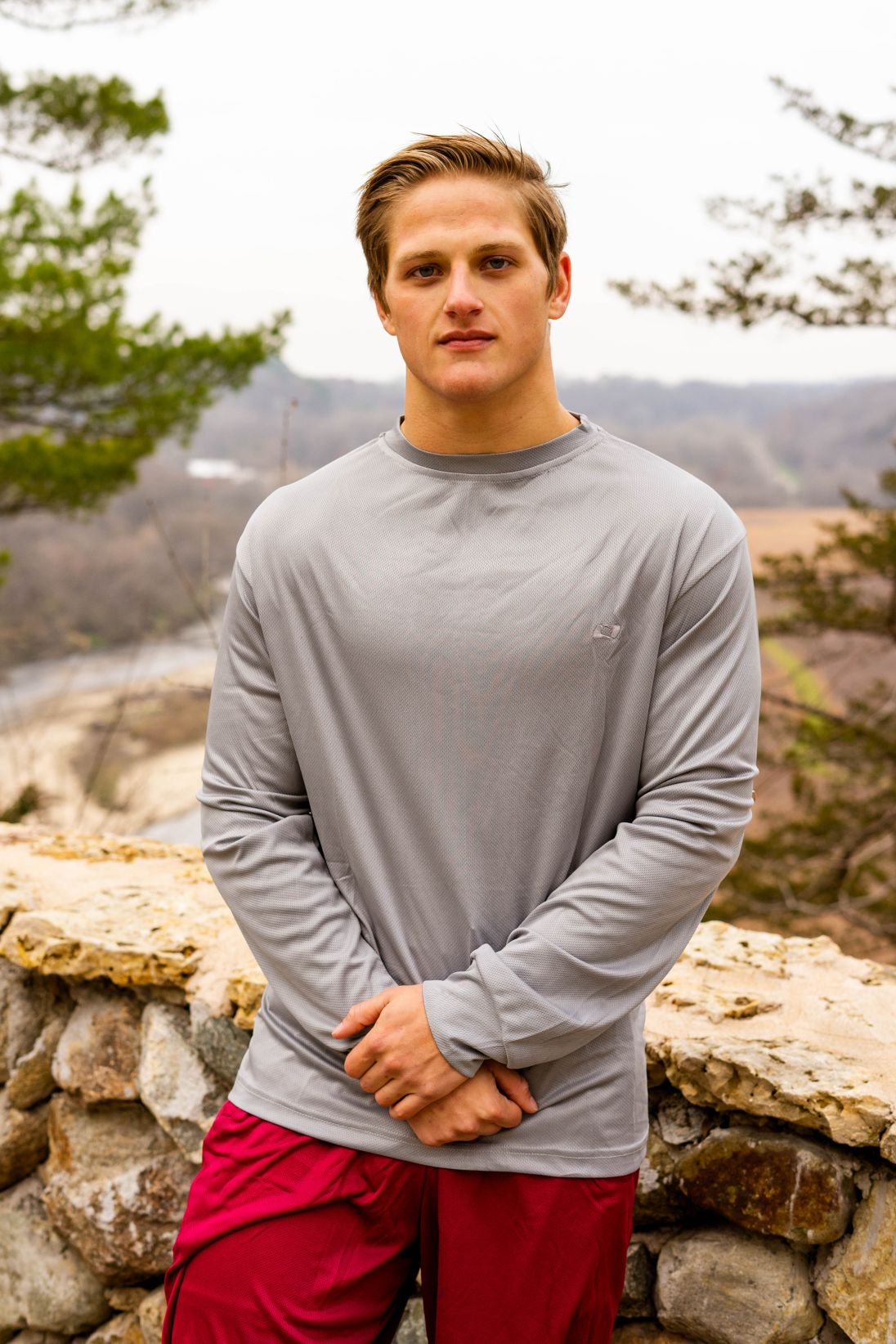Big & Tall - DriWize™ Birdseye Mesh - Crewneck Shirt - Long Sleeve