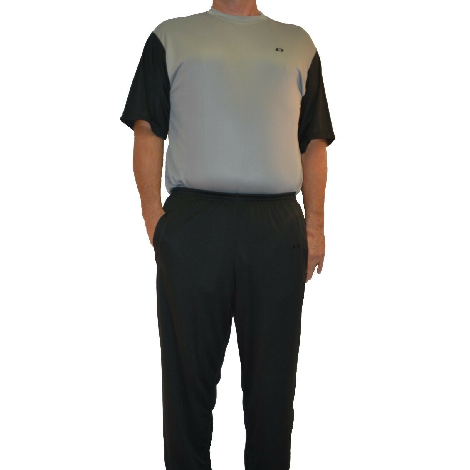 Big & Tall - Dri-Wize™ Birdseye Mesh  - Open Bottom Pant (Big Man Cut - 32" or 29" length) - black