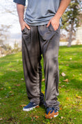 Big & Tall - Dri-Wize™ Birdseye Mesh  - Open Bottom Pant (Big Man Cut - 32" or 29" length) charcoal grey