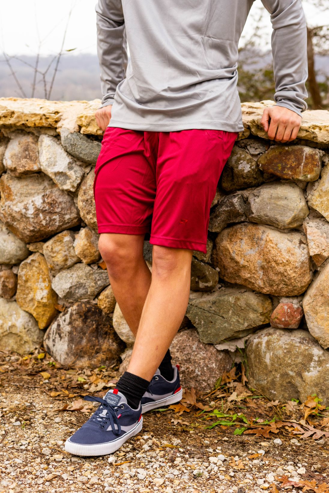 Big & Tall - Dri-Wize™ Birdseye Mesh - Shorts Burgundy