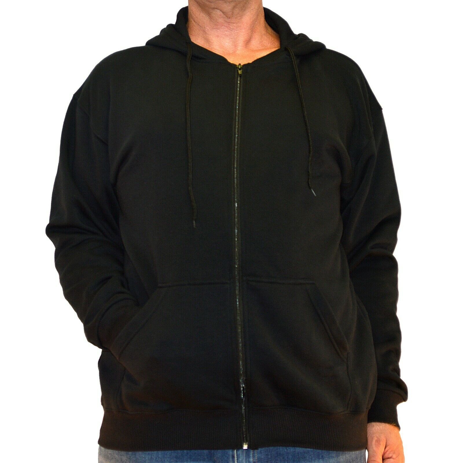 Big & Tall - Performance Fleece - Full Zipper Hoodie - black