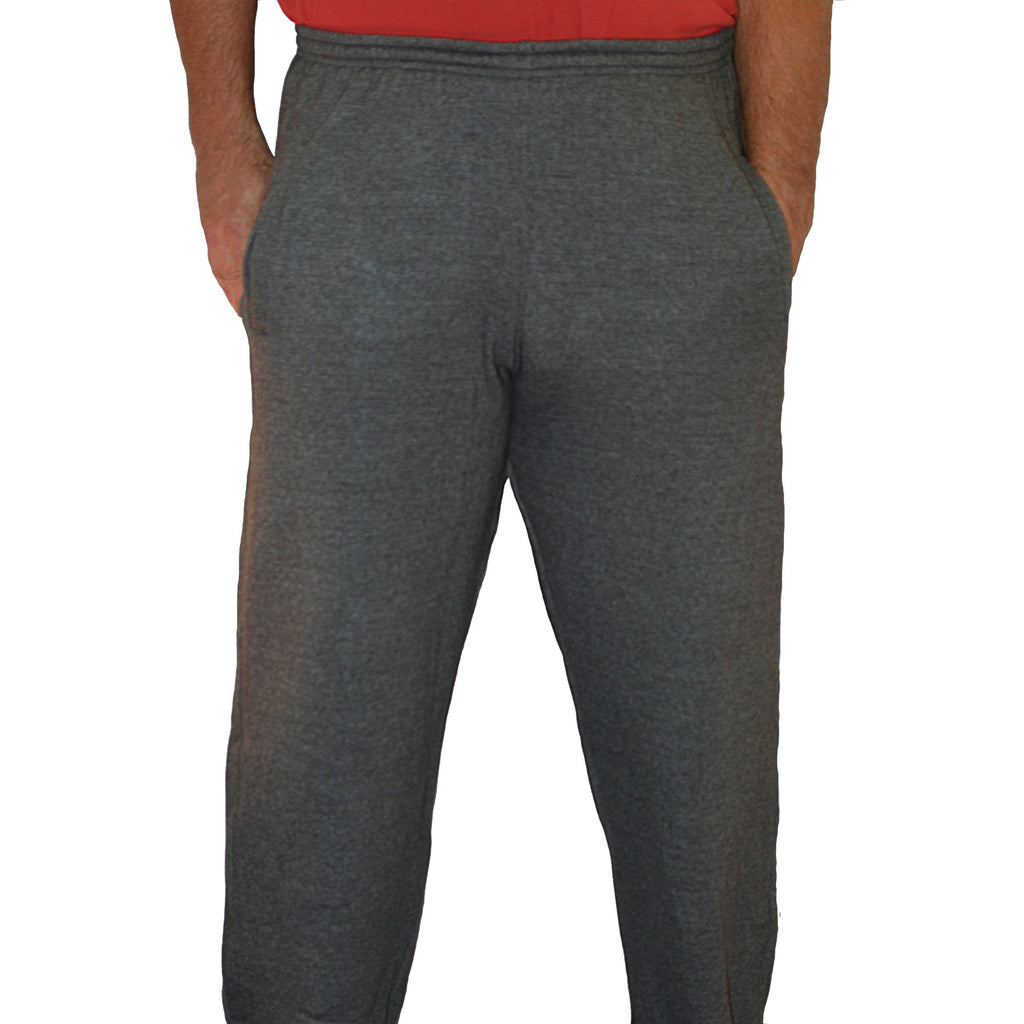 Big & Tall - Performance Fleece  - Open Bottom Pant (Big Man Cut - 32" or 29" length) - charcoal grey