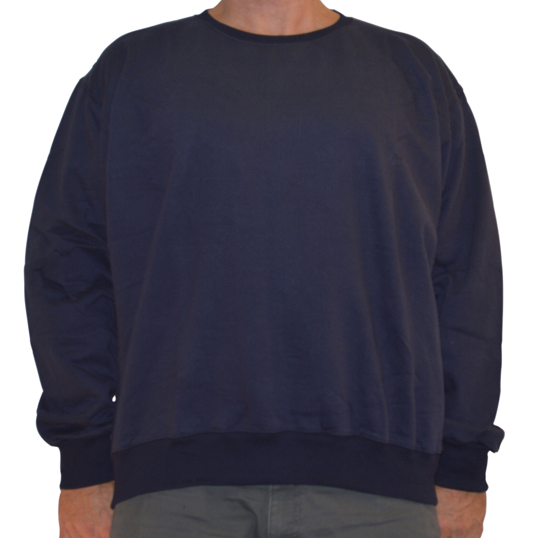 Big & Tall - Performance Fleece - Pullover Crewneck Sweatshirt - navy
