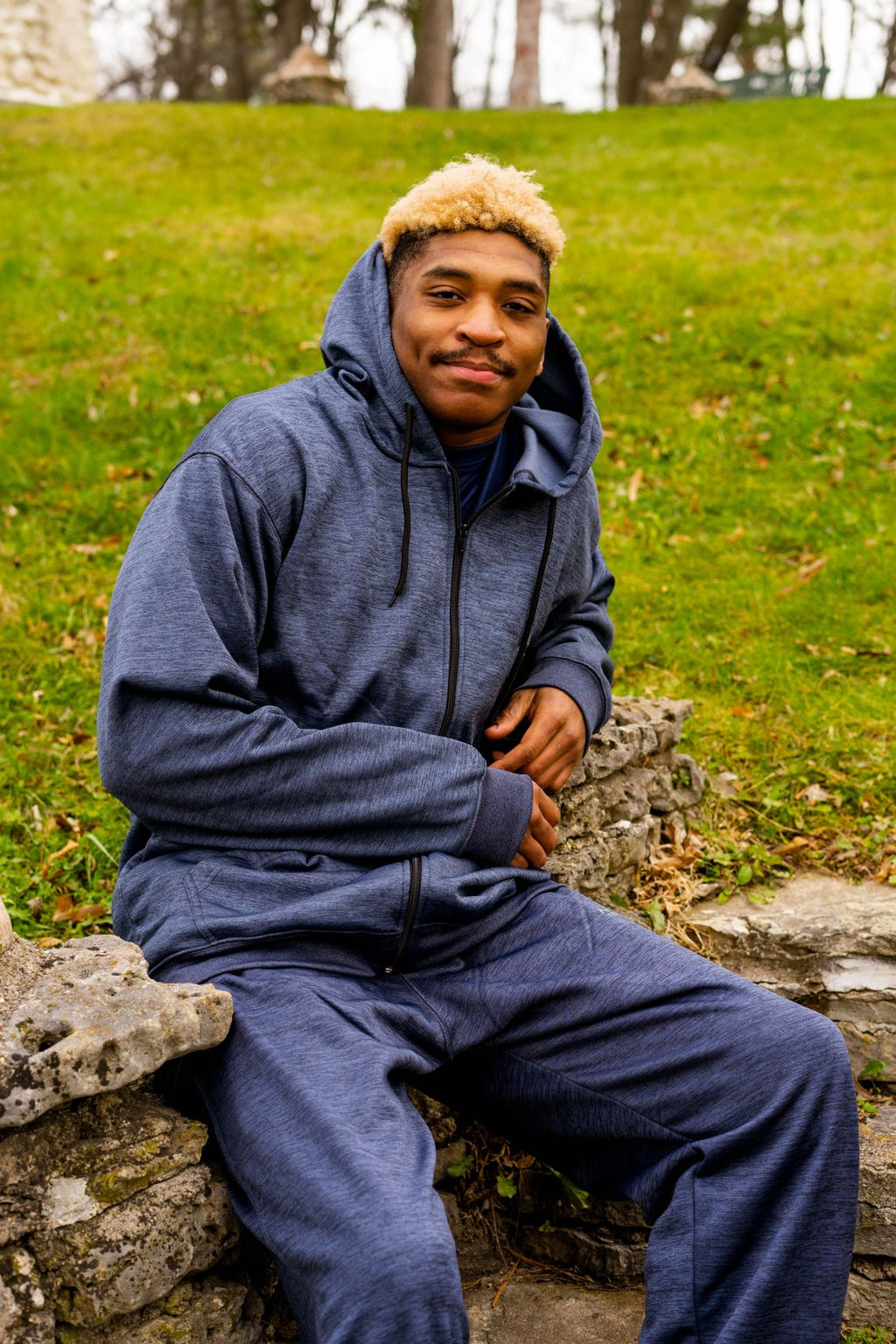 Big & Tall - Performance Fashion Forward Plush Fleece - Full Zipper Hoodie