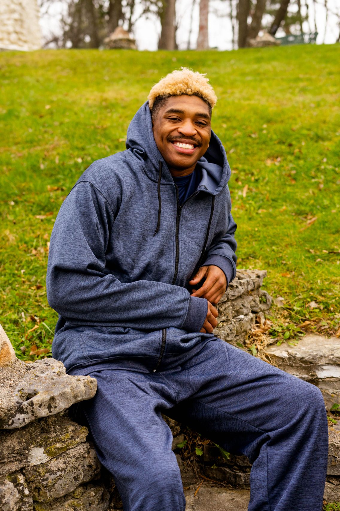Big & Tall - Performance Fashion Forward Plush Fleece - Full Zipper Hoodie
