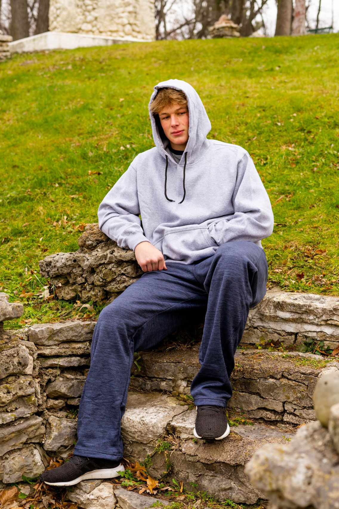 Big & Tall - Performance Fashion Forward Plush Fleece - Banded Bottom Pant (Tall Man Cut - 38" length)