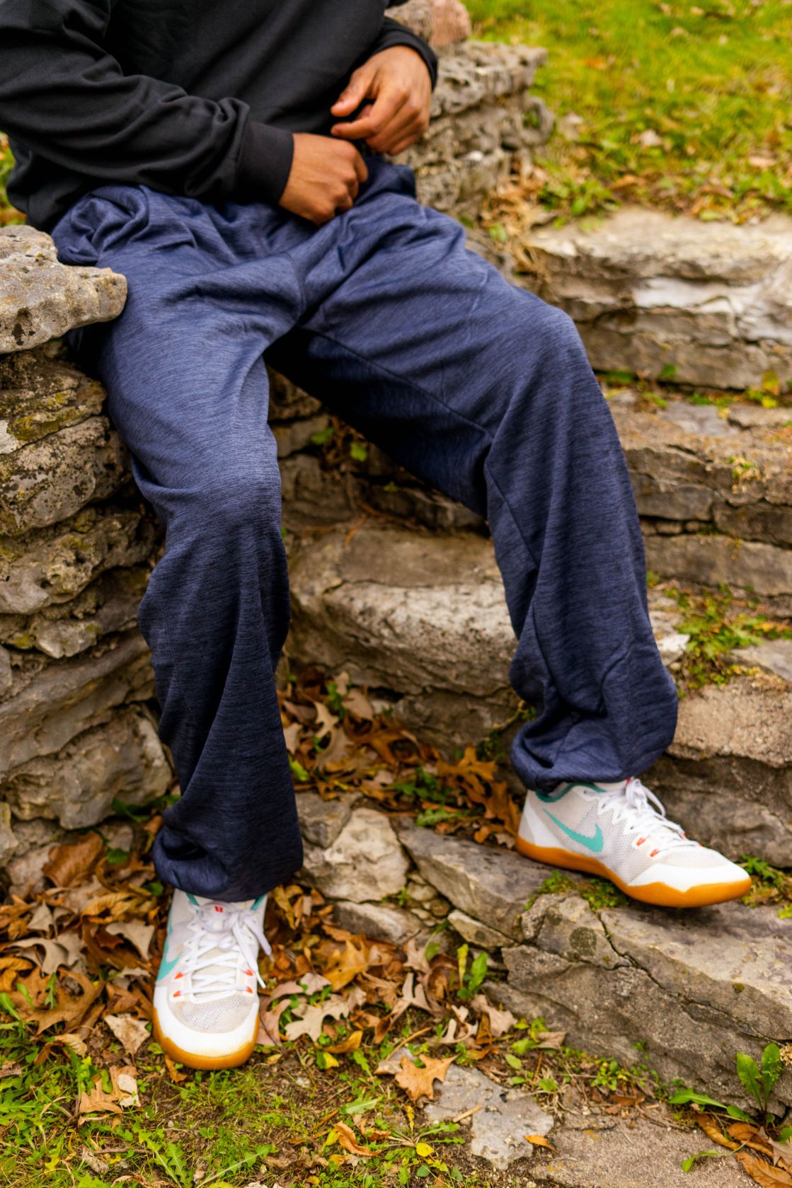 Big & Tall - Performance Fashion Forward Plush Fleece - Open Bottom Pant (Tall Man Cut - 38" length)