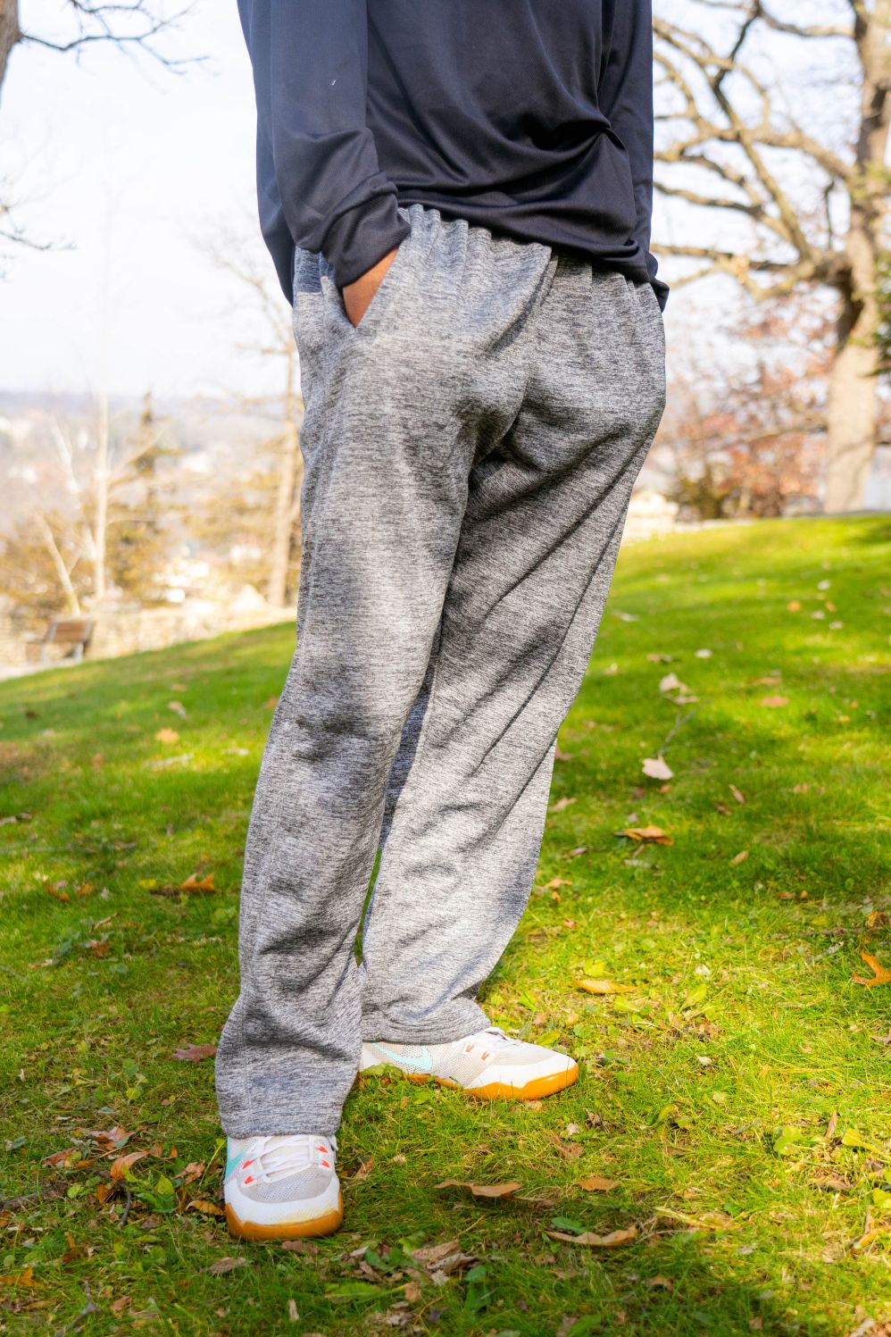 Big & Tall - Performance Fashion Forward Plush Fleece - Open Bottom Pant (Tall Man Cut - 38" length)