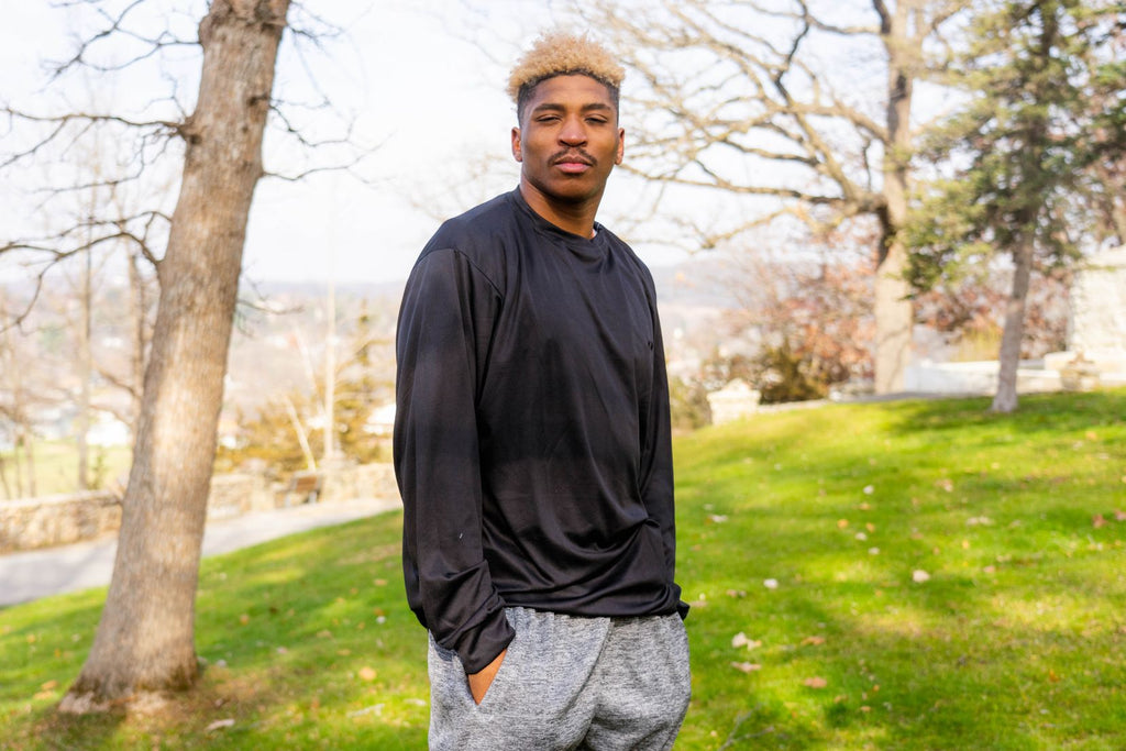 Big & Tall - DriWize™ Birdseye Mesh - Crewneck Shirt - Long Sleeve