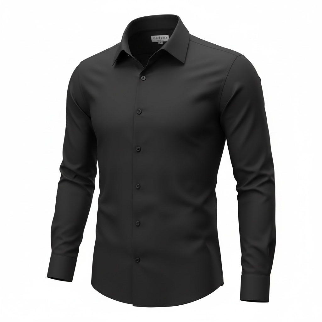 black dress shirt