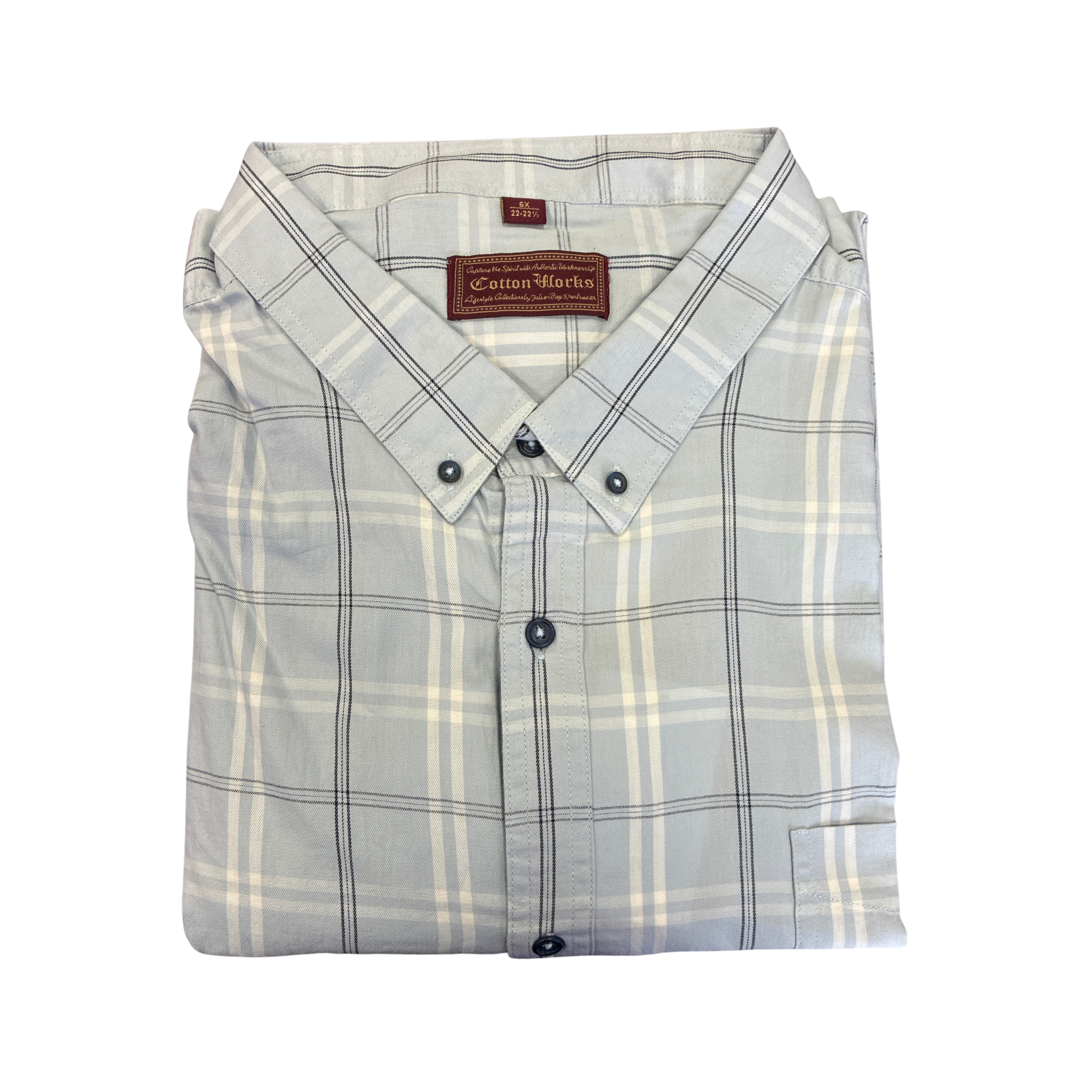 Cotton Works - S/S Sports Shirt - Plaid