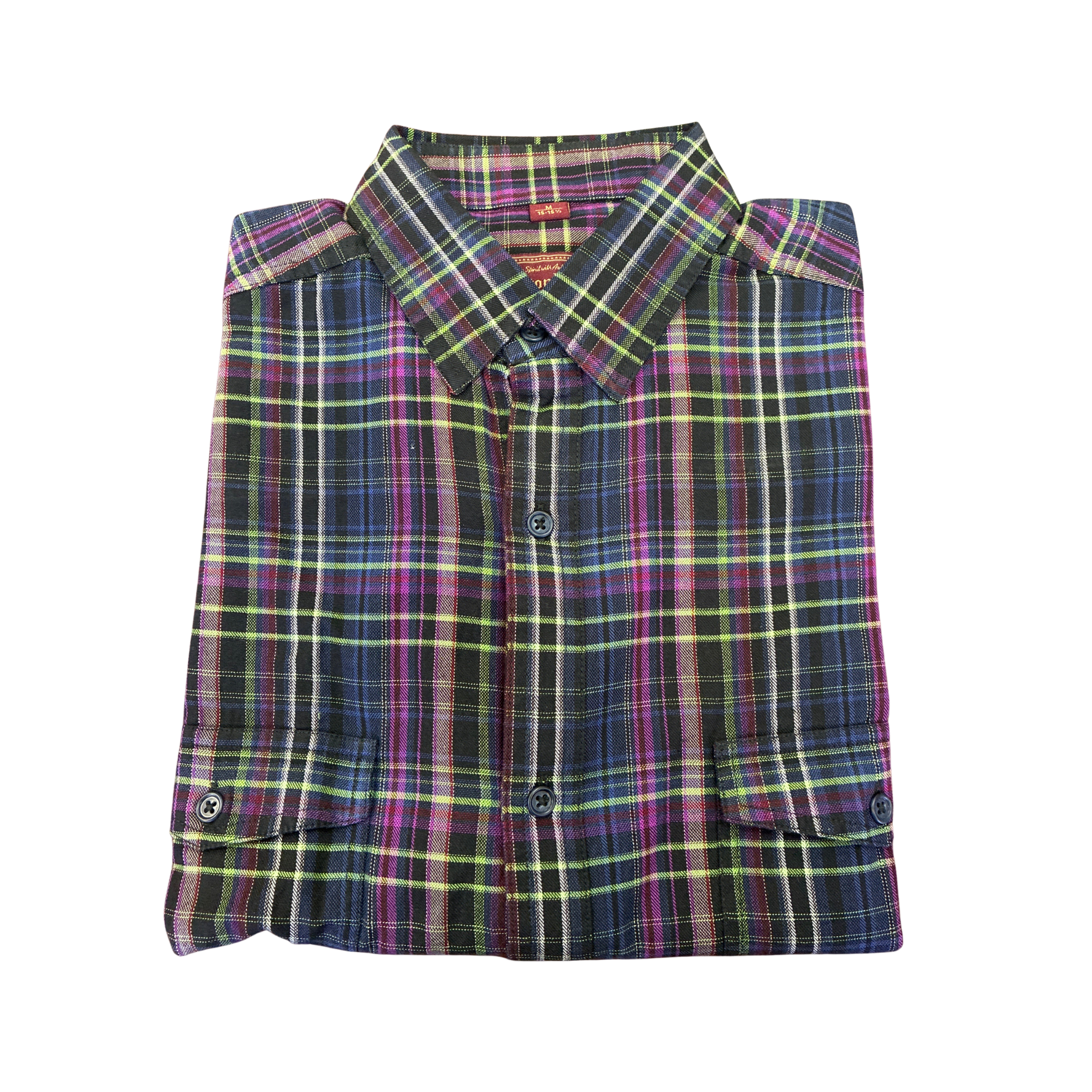 Cotton Works - S/S Sports Shirt - Plaid