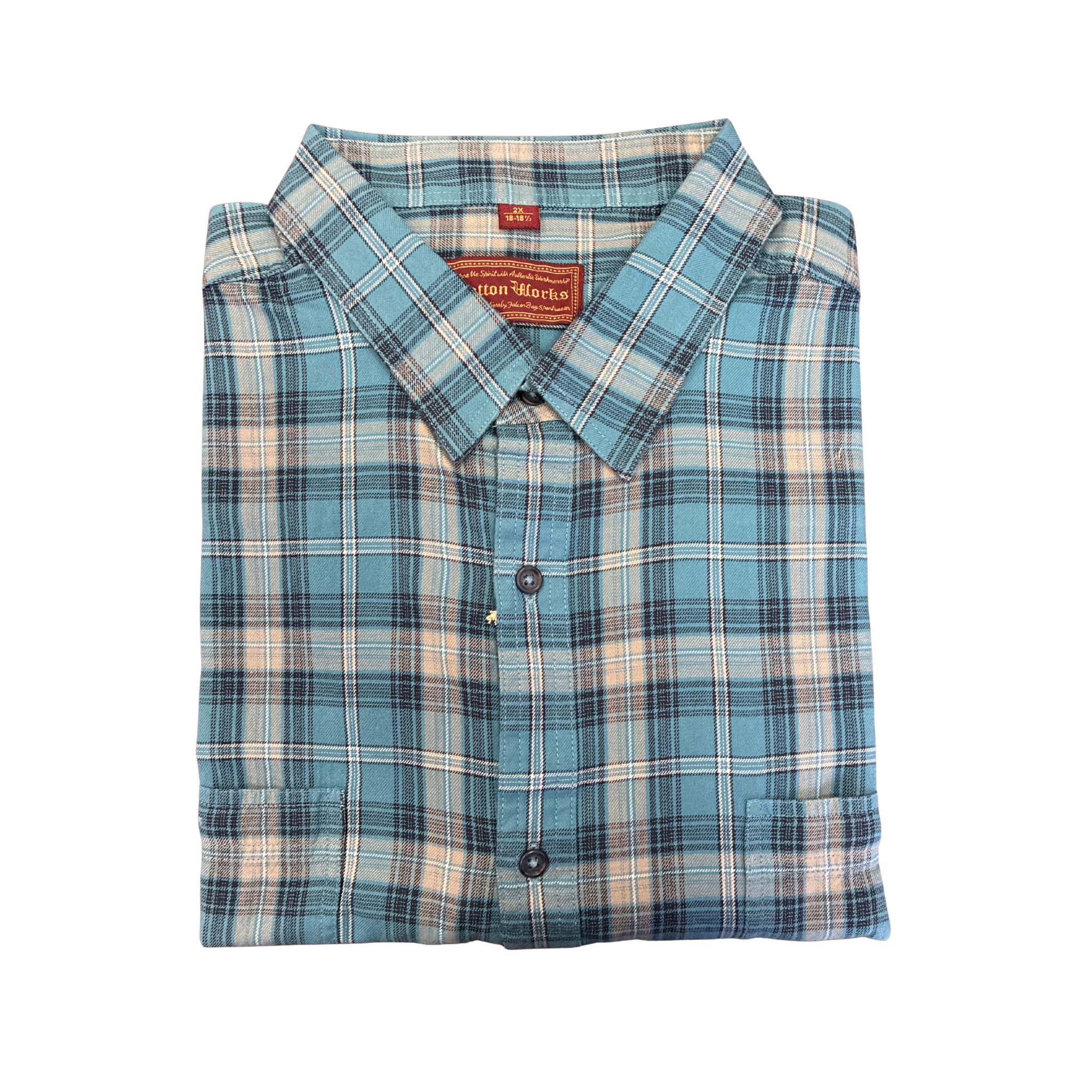 Cotton Works - S/S Sports Shirt - Plaid