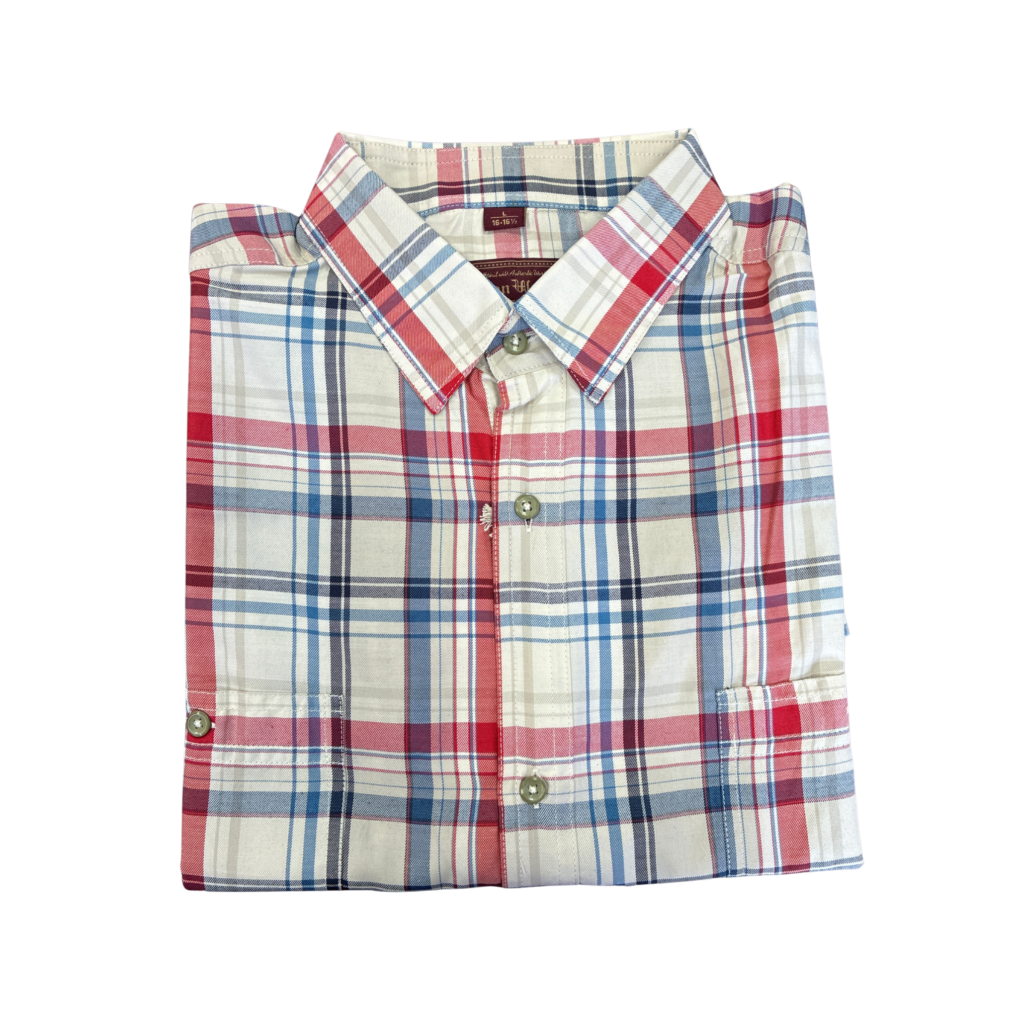 Cotton Works - S/S Sports Shirt - Plaid