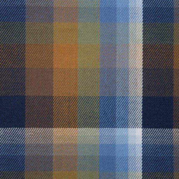 FX Fusion Long Sleeve Cotton 60%/Poly 40% Single Pocket Fashion Plaid Acorn Multi D10010