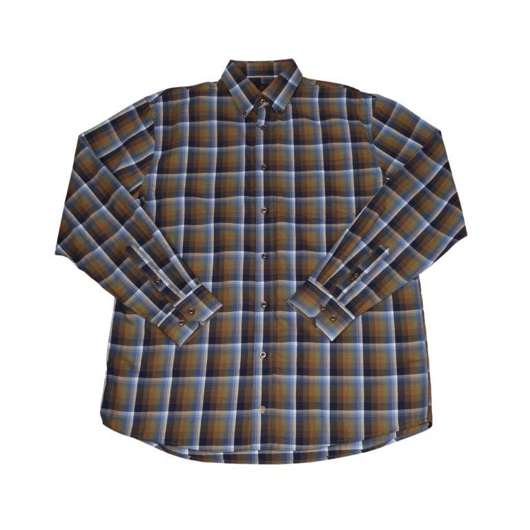 FX Fusion Long Sleeve Cotton 60%/Poly 40% Single Pocket Fashion Plaid Acorn Multi D10010