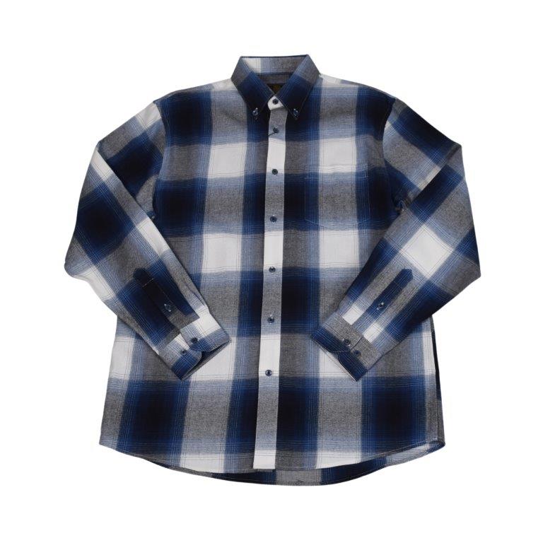 FX Fusion Long Sleeve Cotton 60%/Poly 40% Single Pocket Refined Dress Fashion Plaid Flannel Aqua/Multi FW10012