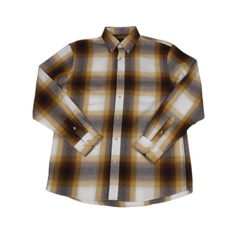 FX Fusion Long Sleeve Cotton 60%/Poly 40% Single Pocket Refined Dress Fashion Plaid Flannel Acorn/Multi FW10013