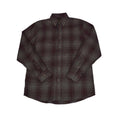 FX Fusion Long Sleeve Cotton 60%/Poly 40% Single Pocket Refined Dress Flannel Ombre Allover Burgundy/Brown FW10015