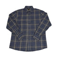 FX Fusion Long Sleeve Cotton 60%/Poly 40% Single Pocket Plaid Indigo/Tan/Multi FW10019