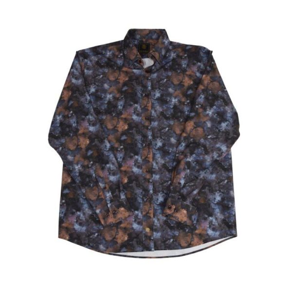 FX Fusion Long Sleeve Stretch Non-Pocket Splash Print - Acorn Multi FW10035