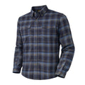 FX Fusion Long Sleeve Cotton 60%/Poly 40% Single Pocket Refined Dress Flannel Plaid Blue/Olive FW22012