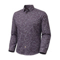 FX Fusion Long Sleeve Stretch Non-Pocket Vertical Lines Abstract Print Brown/Multi FW12026