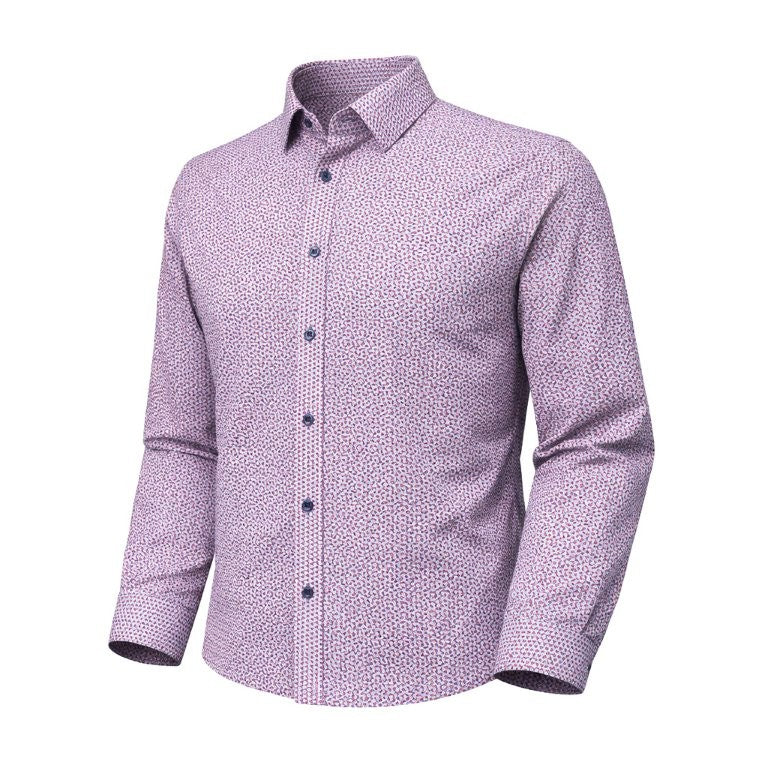 FX Fusion Long Sleeve Stretch Non-Pocket Tipped Squares Burnt Sienna/Deep Lake FW12040