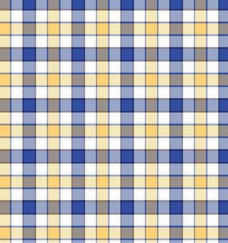 FX Fusion Long Sleeve Button Down Single Pocket 100% Wrinkle Free Cotton Repeat Multi Gingham Yellow/Blue FW1830