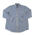 FX Fusion Long Sleeve Button Down Single Pocket 100% Wrinkle Free Cotton Repeat Multi Gingham Yellow/Blue FW1830