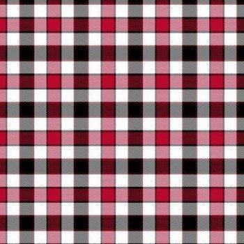 FX Fusion Long Sleeve Button Down Single Pocket 100% Wrinkle Free Cotton Repeat Multi Gingham Red/Black FW1836