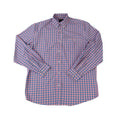 FX Fusion Long Sleeve Stretch Single Pocket Triangle Gingham Pink Blue FW1850