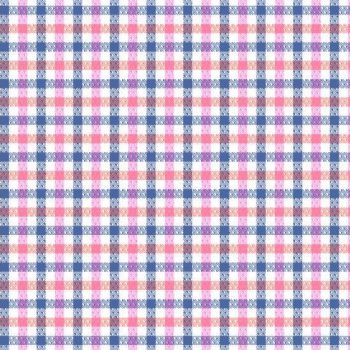 FX Fusion Long Sleeve Stretch Single Pocket Triangle Gingham Pink Blue FW1850