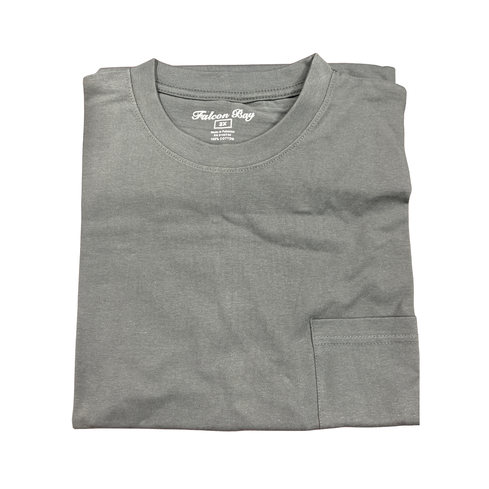 Big & Tall Men's 100% Cotton Pocket T-Shirt