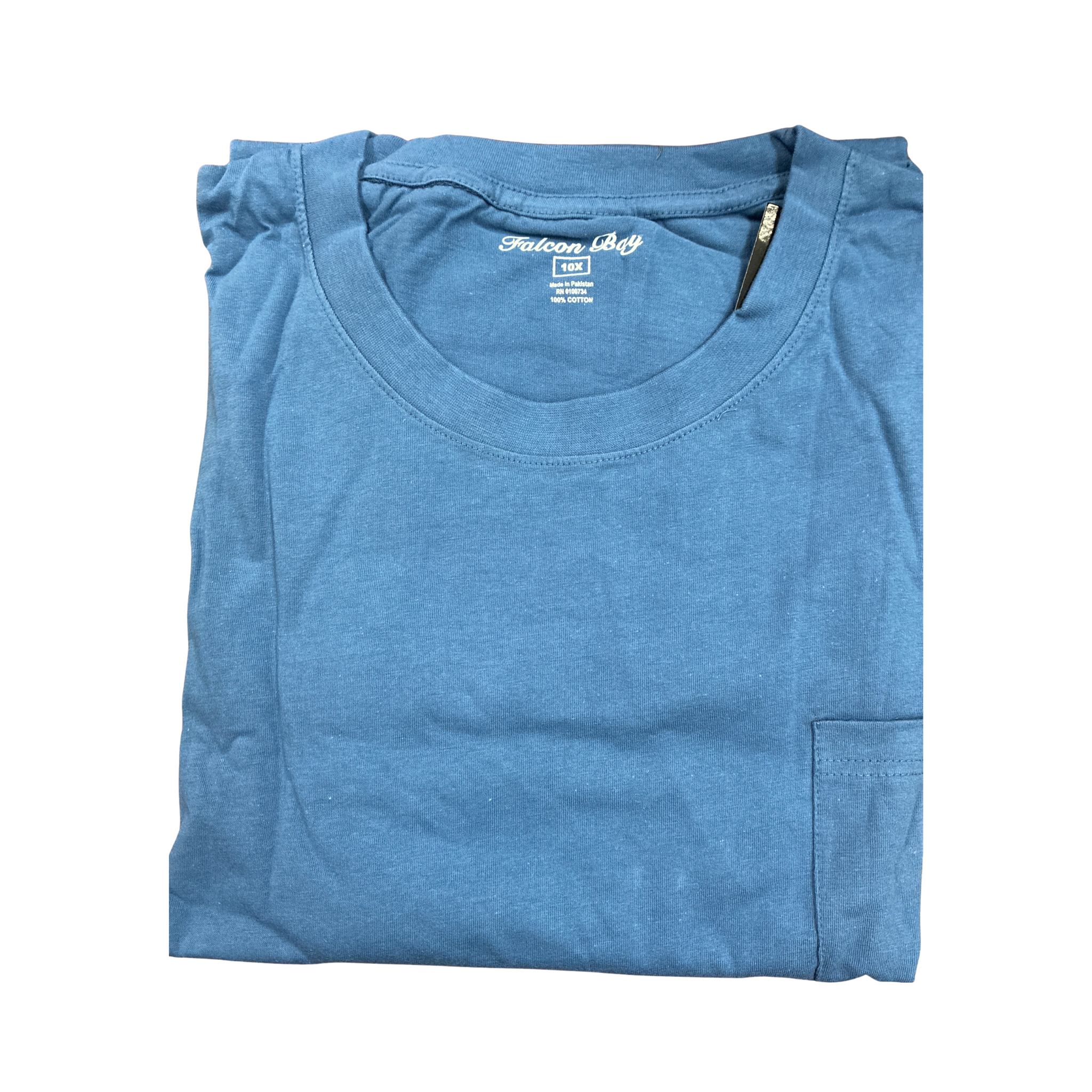 Big & Tall Men's 100% Cotton Pocket T-Shirt