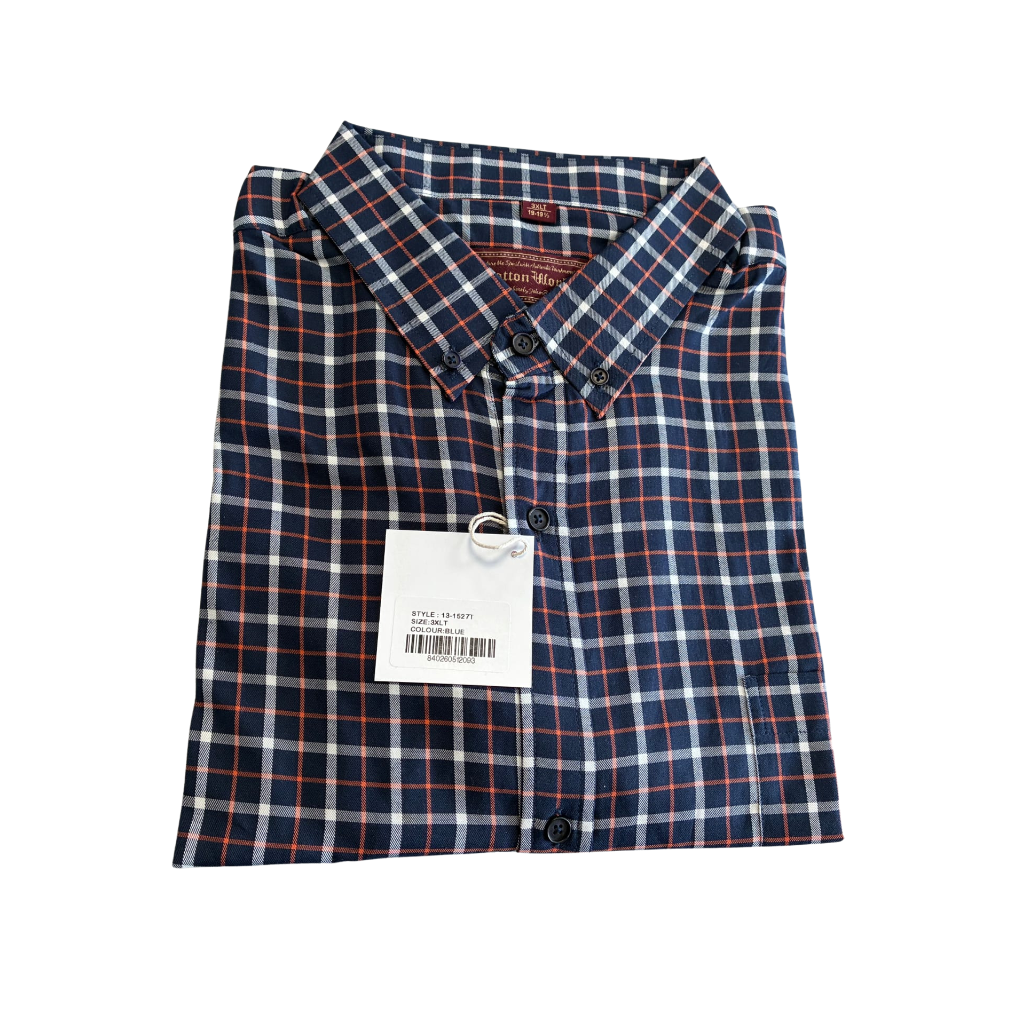 Cotton Works - S/S Sports Shirt - Plaid