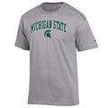 Champion Graphic T Shirt Michigan Spartans Grey with Green & White Lettering