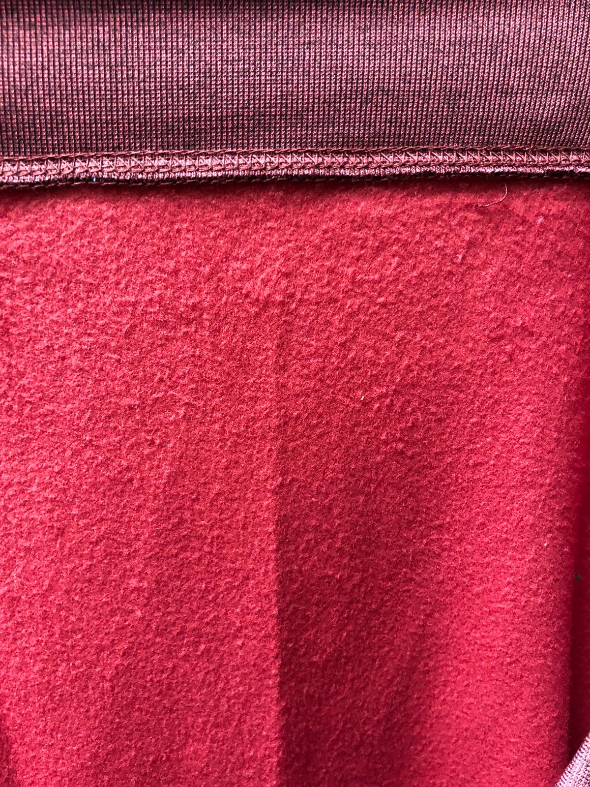 Big & Tall - Performance Fashion Forward Plush Fleece - Crewneck Pullover -  Burgundy Black Flecked Back Color Swatch