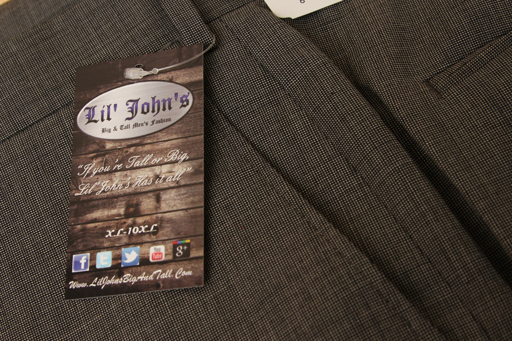 Petrocelli Wool Blend Black & White Tick Suit Separate Pants at lil johns big and tall mens clothing